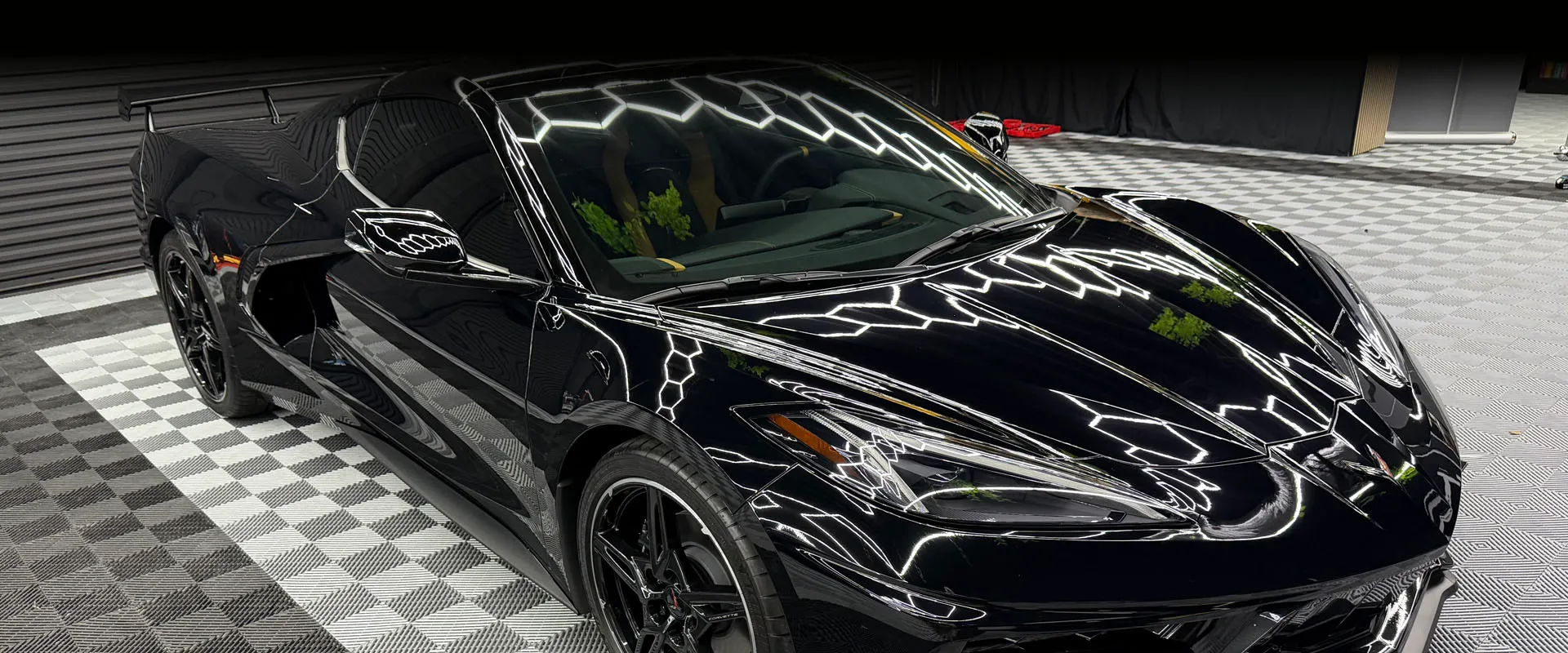 Black Corvette C8 with PPF